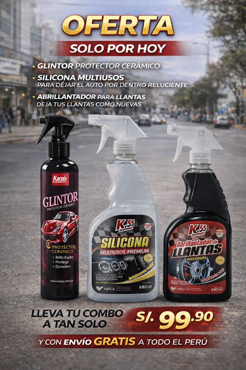 Maxi Brillo Clean K-55™ | Abrillantador Automotriz Efecto Espejo – Limpia y Protege
