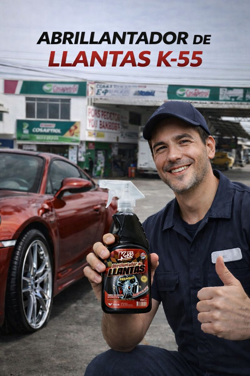 Maxi Brillo Clean K-55™ | Abrillantador Automotriz Efecto Espejo – Limpia y Protege